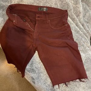 Mens j brand shorts. Size 32 with freyed bottom openings.